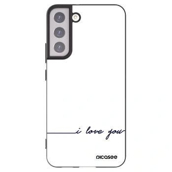 Picasee crna silikonska maskica za Samsung Galaxy S22+ 5G - I love you