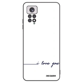 Picasee crna silikonska maskica za Xiaomi Redmi Note 11 - I love you