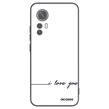 Picasee crna silikonska maskica za Xiaomi 12 - I love you