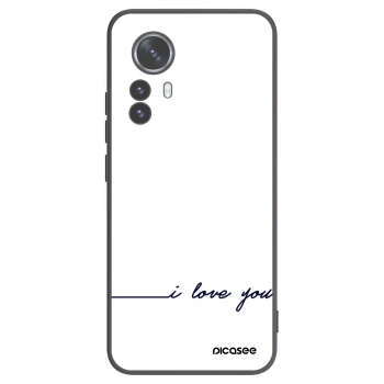 Picasee crna silikonska maskica za Xiaomi 12 Pro - I love you