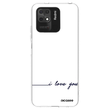 Picasee silikonska prozirna maskica za Xiaomi Redmi 10C - I love you