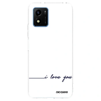 Picasee silikonska prozirna maskica za Vivo Y01 - I love you