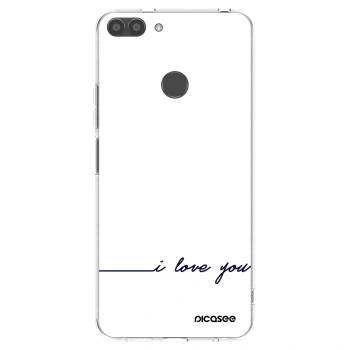 Picasee silikonska prozirna maskica za Huawei P Smart - I love you
