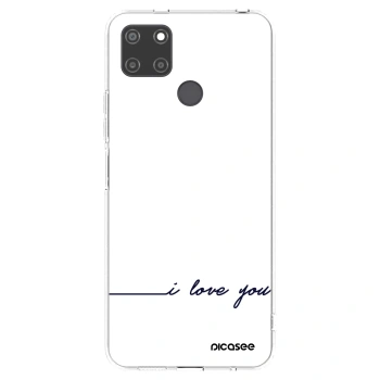 Picasee silikonska prozirna maskica za Realme C21Y - I love you