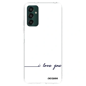 Picasee silikonska prozirna maskica za Samsung Galaxy M13 M135F - I love you