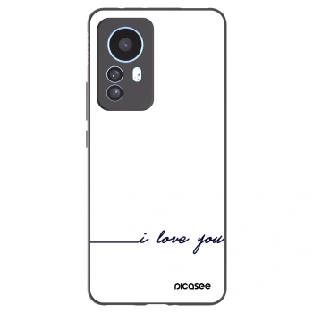 Picasee crna silikonska maskica za Xiaomi 12T - I love you