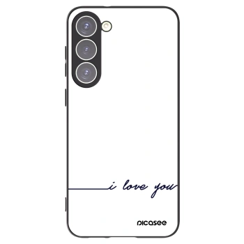 Picasee crna silikonska maskica za Samsung Galaxy S23+ 5G - I love you