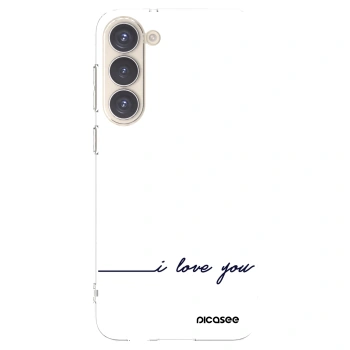 Picasee silikonska prozirna maskica za Samsung Galaxy S23+ 5G - I love you