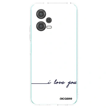 Picasee silikonska prozirna maskica za Xiaomi Poco X5 - I love you