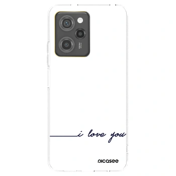 Picasee crna silikonska maskica za Xiaomi Poco X5 Pro - I love you