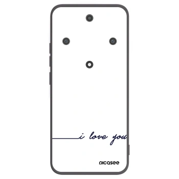 Picasee crna silikonska maskica za Honor Magic5 Lite 5G - I love you