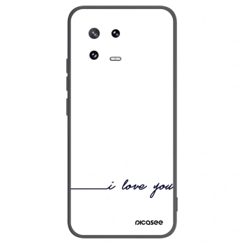 Picasee crna silikonska maskica za Xiaomi 13 Pro - I love you