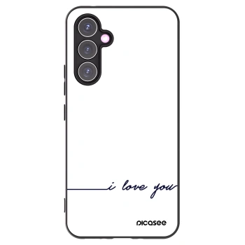 Picasee crna silikonska maskica za Samsung Galaxy A54 5G A546B - I love you