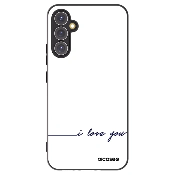 Picasee crna silikonska maskica za Samsung Galaxy A34 5G A346B - I love you