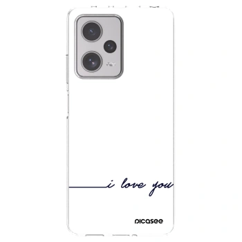 Picasee silikonska prozirna maskica za Xiaomi Redmi Note 12 Pro+ 5G - I love you