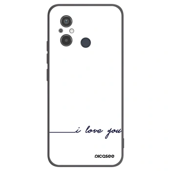 Picasee crna silikonska maskica za Xiaomi Redmi 12C - I love you