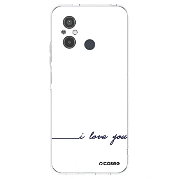 Picasee silikonska prozirna maskica za Xiaomi Redmi 12C - I love you