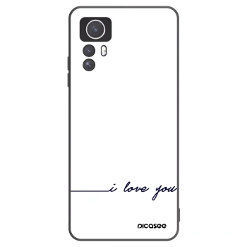 Picasee crna silikonska maskica za Xiaomi Redmi Note 12S - I love you