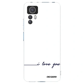 Picasee silikonska prozirna maskica za Xiaomi Redmi Note 12S - I love you