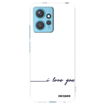 Picasee silikonska prozirna maskica za Xiaomi Redmi Note 12 4G - I love you