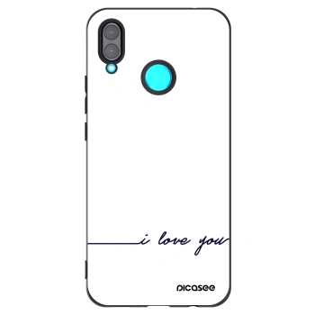 Picasee crna silikonska maskica za Huawei Nova 3 - I love you
