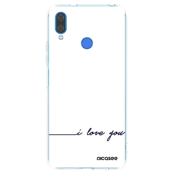 Picasee silikonska prozirna maskica za Huawei Nova 3 - I love you