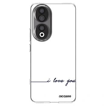 Picasee silikonska prozirna maskica za Honor 90 5G - I love you