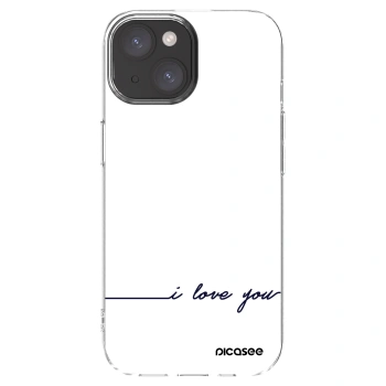 Picasee silikonska prozirna maskica za Apple iPhone 15 - I love you