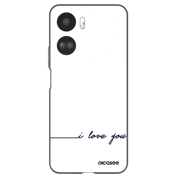 Picasee crna silikonska maskica za Honor 90 Lite 5G - I love you