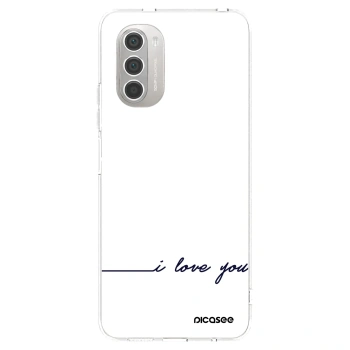 Picasee silikonska prozirna maskica za Motorola Moto G51 - I love you