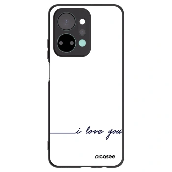 Picasee crna silikonska maskica za Honor X7a - I love you