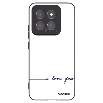 Picasee crna silikonska maskica za Xiaomi 14 - I love you