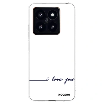 Picasee silikonska prozirna maskica za Xiaomi 14 Pro - I love you