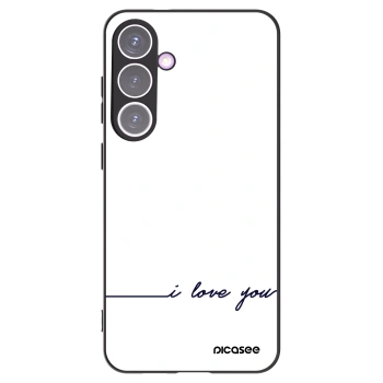 Picasee crna silikonska maskica za Samsung Galaxy S24+ S926B 5G - I love you