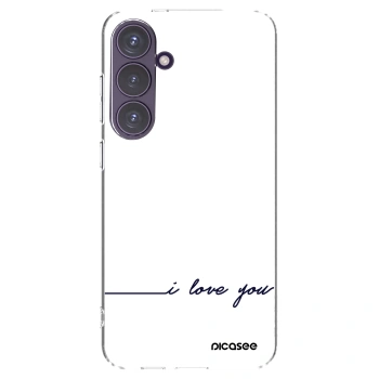 Picasee silikonska prozirna maskica za Samsung Galaxy S24+ S926B 5G - I love you