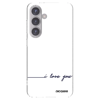 Picasee silikonska prozirna maskica za Samsung Galaxy S24 S921B 5G - I love you