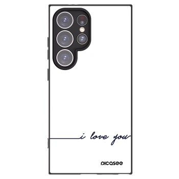 Picasee crna silikonska maskica za Samsung Galaxy S24 Ultra S928B 5G - I love you