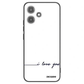 Picasee crna silikonska maskica za Xiaomi Redmi 12 5G - I love you