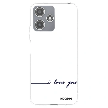 Picasee silikonska prozirna maskica za Xiaomi Redmi 12 5G - I love you