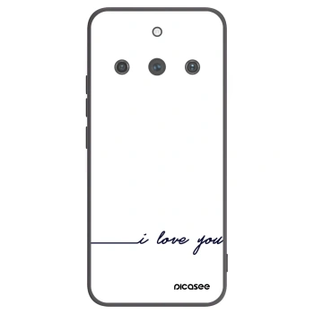 Picasee crna silikonska maskica za Realme 11 Pro+ - I love you