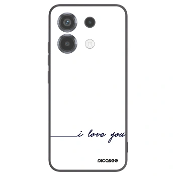 Picasee crna silikonska maskica za Xiaomi Poco X6 - I love you