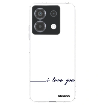 Picasee silikonska prozirna maskica za Xiaomi Poco X6 - I love you