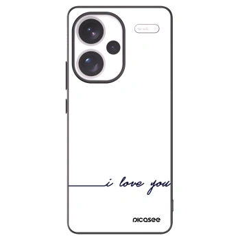 Picasee crna silikonska maskica za Xiaomi Redmi Note 13 Pro+ 5G - I love you