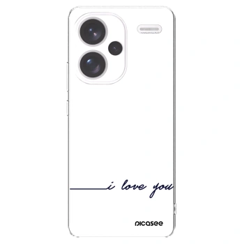 Picasee silikonska prozirna maskica za Xiaomi Redmi Note 13 Pro+ 5G - I love you