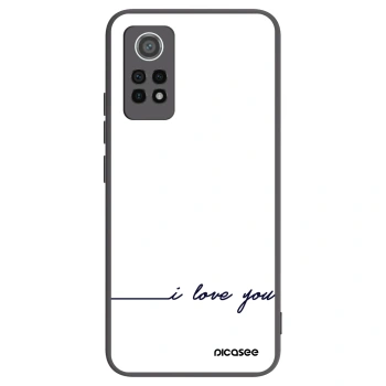 Picasee crna silikonska maskica za Xiaomi Redmi Note 12 Pro 4G - I love you