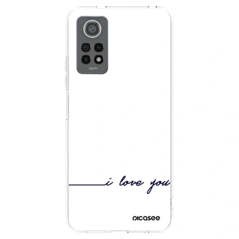Picasee silikonska prozirna maskica za Xiaomi Redmi Note 12 Pro 4G - I love you