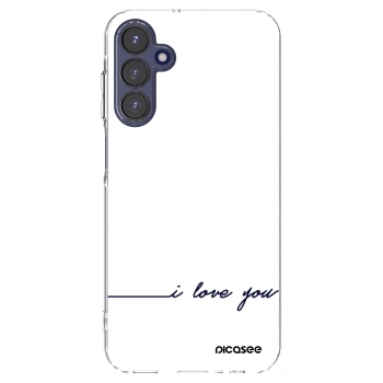 Picasee silikonska prozirna maskica za Samsung Galaxy A15 A155F 4G - I love you