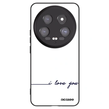 Picasee crna silikonska maskica za Xiaomi 14 Ultra - I love you
