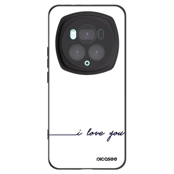 Picasee crna silikonska maskica za Honor Magic6 Pro - I love you
