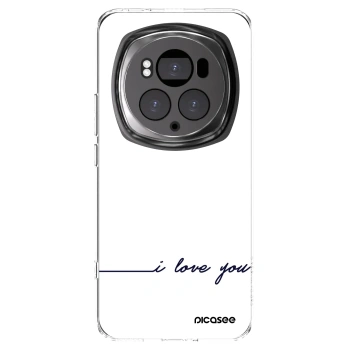 Picasee silikonska prozirna maskica za Honor Magic6 Pro - I love you